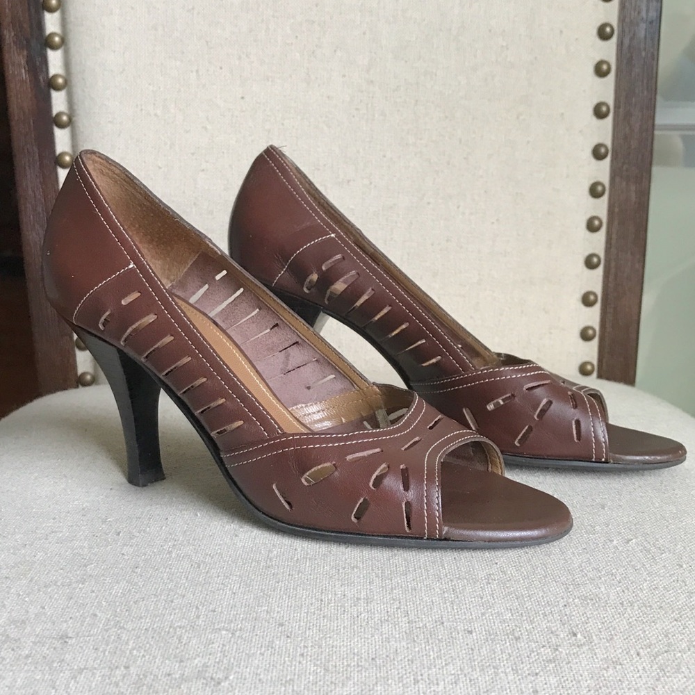 Franco Sarto Peep Toe Heels